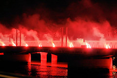 Bordeaux feu d'artifice inaugural du pont Garonne | Photo 33-bordeaux.com