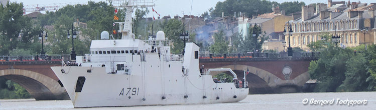A791 Lapérouse bâtiment Marine Nationale à Bordeaux | Photo Bernard Tocheport