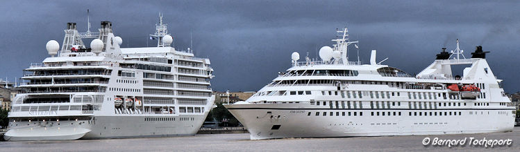 Navires de croisières Star Legend et Silver Dawn Bordeaux | Photo Bernard Tocheport