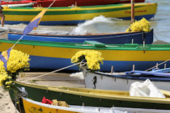 Arcachon - bateaux décorés pour la fête de la mer