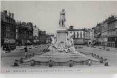Carte Postale statue de Gambetta sur les Allées de Tourny
