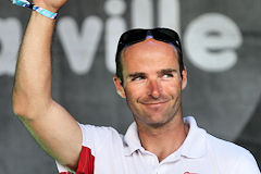 Nicolas LUNVEN skipper de GENERALI vainqueur de l'étape Bordeaux (Pauillac) - Gijón (Espagne) | Photo Bernard Tocheport