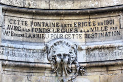 Informations sur le financement de la fontaine Burdigala de Bordeaux | Photo Bernard Tocheport