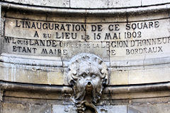 Détail de l'inauguration de la fontaine Amédée Larrieu à Bordeaux | Photo Bernard Tocheport