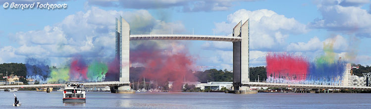 Millième levée pont Chaban Delmas navire Silver Spirit | Photo Bernard Tocheport