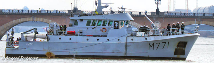 M771 Altaïr Marine Nationale remorqueur sonars | Photo Bernard Tocheport