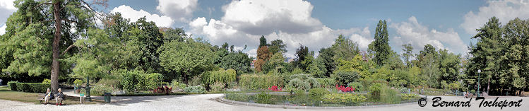 BORDEAUX photo panoramique du jardin public