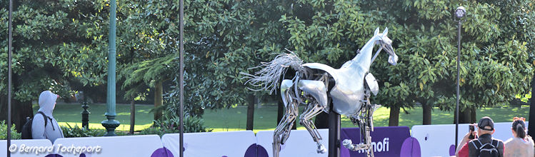 ZEUS cheval métallique des JO au jardin public de Bordeaux | Photo Bernard Tocheport