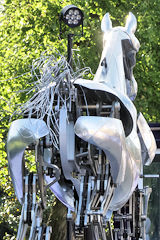 Arrière cheval ZEUS au Jardin public de Bordeaux | Photo Bernard Tocheport