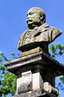 Le buste du négociant Camille Godard au parc Bordelais | Photo Bernard Tocheport