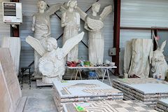 Restauration statues et mosaiques Ateliers SOCRA | photo Bernard Tocheport