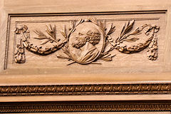 Détail sculpture bois nouvelle porte de la Mairie de Bordeaux | Photo Bernard Tocheport