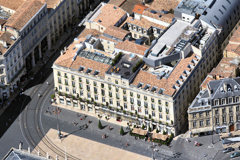 Bordeaux vue aérienne de la place de la Comédie et du Grand Hôtel | Photo Bernard Tocheport