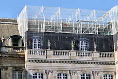Bordeaux palais de la bourse trompe l'oeil et échafaudages | Photo Bernard Tocheport