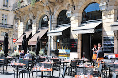 Bordeaux la terrasse de Comptoir Cuisine place de la comédie | Photo Bernard Tocheport