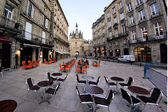 Bordeaux les terrasses de la place du Palais | Photo Bernard Tocheport