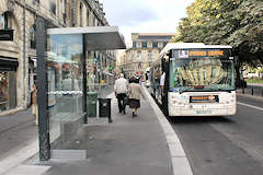 Bordeaux ancien arrêt de bus de la place Gambetta | Photo Bernard Tocheport