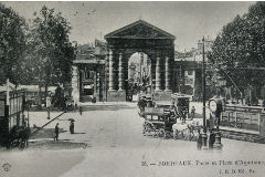 Carte Postale Bordeaux :  la place d'Aquitaine en 1903