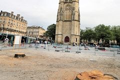 Bordeaux après la coupe des arbres place Pey Berland | Photo Bernard Tocheport