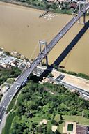 Photo aérienne du pont d'Aquitaine