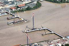 Vue aérienne chantier pont Bacalan Bastide | 33-bordeaux.com