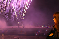 Bordeaux feu d'artifice pour l'inauguration du pont ferroviaire | Photo 33-bordeaux.com