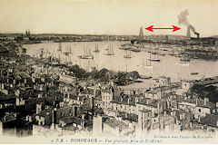 Carte postale du pont transbordeur de Bordeaux