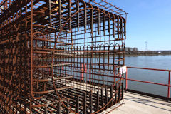 Bordeaux cage métallique pour la construction du pont Simone Veil | Photo Bernard Tocheport
