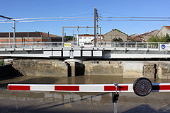 Fermeture à la circulation du pont tournant de Bordeaux | Photo Bernard Tocheport