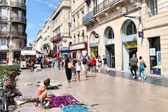 Bordeaux place Saint Projet et rue Sainte Catherine | Photo Bernard Tocheport