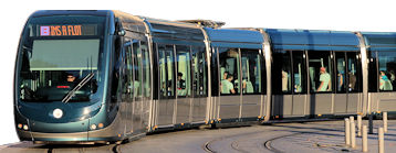 Les lignes A, B, C et D du tram de Bordeaux