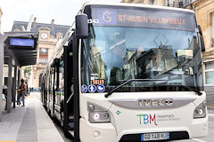 Bordeaux Bus Express ligne G destination Saint Aubin Villepreux | photo Bernard Tocheport