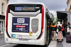 Bordeaux Bus Express ligne G destination Villepreux | photo Bernard Tocheport