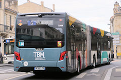 Bordeaux arrière Bus électrique VDL modèle CITEA sur la ligne G | Photo Bernard Tocheport