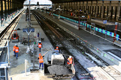 Gare Saint Jean Bordeaux travaux d'allongement des quais | photo 33-bordeaux.com