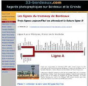 Stations et itinéraires lignes Tram de Bordeaux