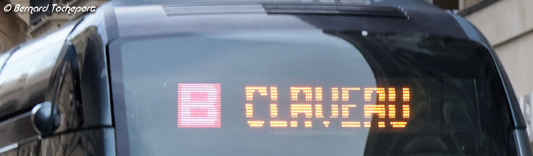 Tram ligne B destination Claveau | Photo Bernard Tocheport