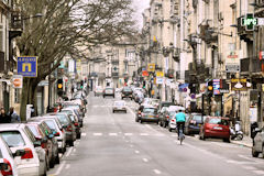 Bordeaux perspective sur la rue Fondaudège avant les travaux du tramway | Photo Bernard Tocheport