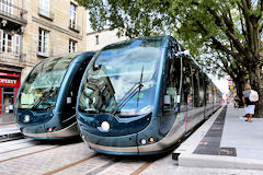Bordeaux arrivée des 2 premières rames ligne D station Fondaudège Muséum | Photo Bernard Tocheport