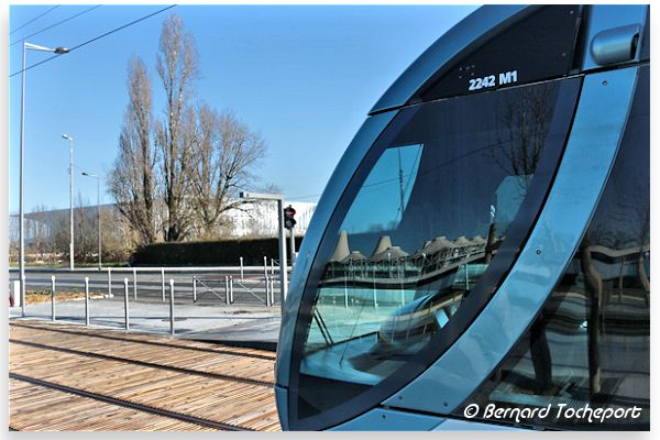 Bordeaux tram ligne C station Parc des Expositions et Stade | Photo Bernard Tocheport