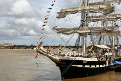 Juin 2007 voilier Belem à la Fête du fleuve de Bordeaux | Photo Bernard Tocheport