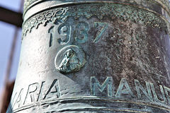 Détail cloche du Santa Maria Manuela avec 1937 en rappel de son année de construction | Photo Bernard Tocheport