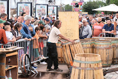 Chauffe de barrique à Bordeaux Fête le Vin 2024 | Photo Bernard Tocheport