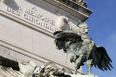 Bordeaux le Coq de Debrie à la mémoire des Girondins | Photo Bernard Tocheport