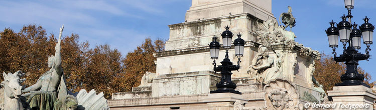 Bordeaux le monument aux Girondins et à la République | Photo Bernard Tocheport