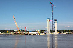 Embase et 2 ilots vus depuis la Garonne | 33-bordeaux.com