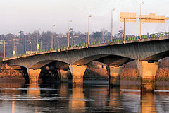 Bordeaux vue du pont François Mitterrand depuis la Garonne | Photo Bernard Tocheport