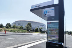 Floirac arrêt bus Arena pont Simone Veil | Photo Bernard Tocheport