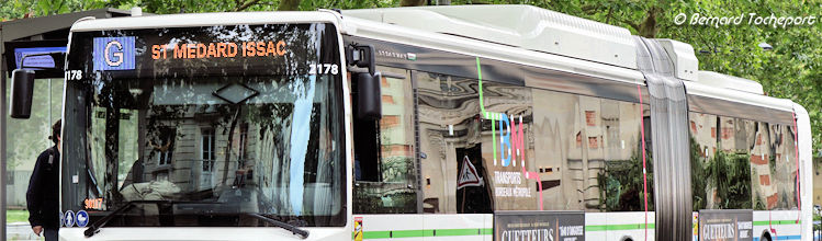 Bus Express Bordeaux ligne G | Photo Bernard Tocheport