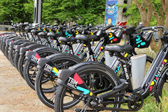 Bordeaux station de Vélos électriques TBM | photo Bernard Tocheport